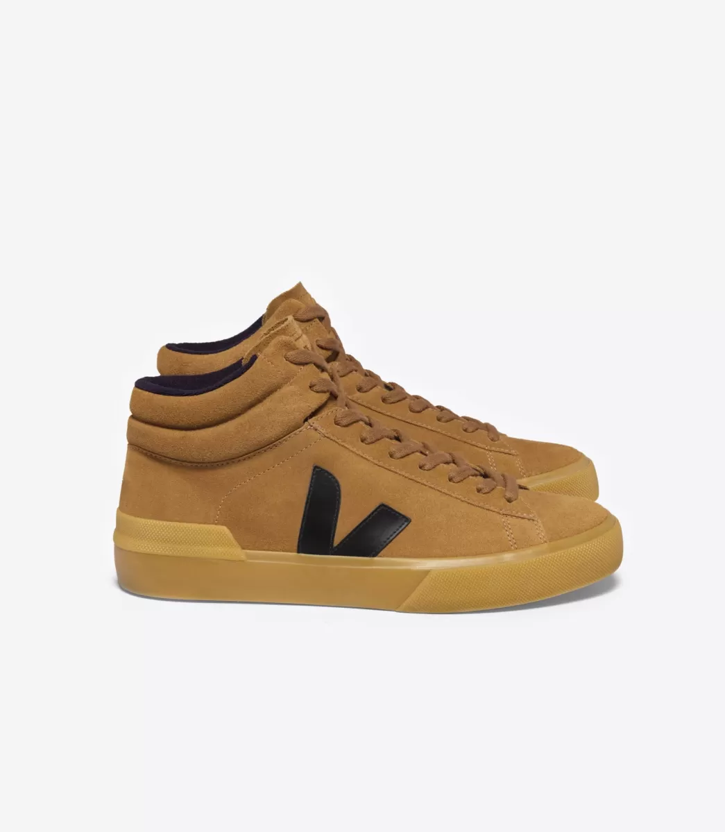 VEJA MINOTAUR SUEDE CAMEL BLACK<MULHER Minotaur | Minotaur