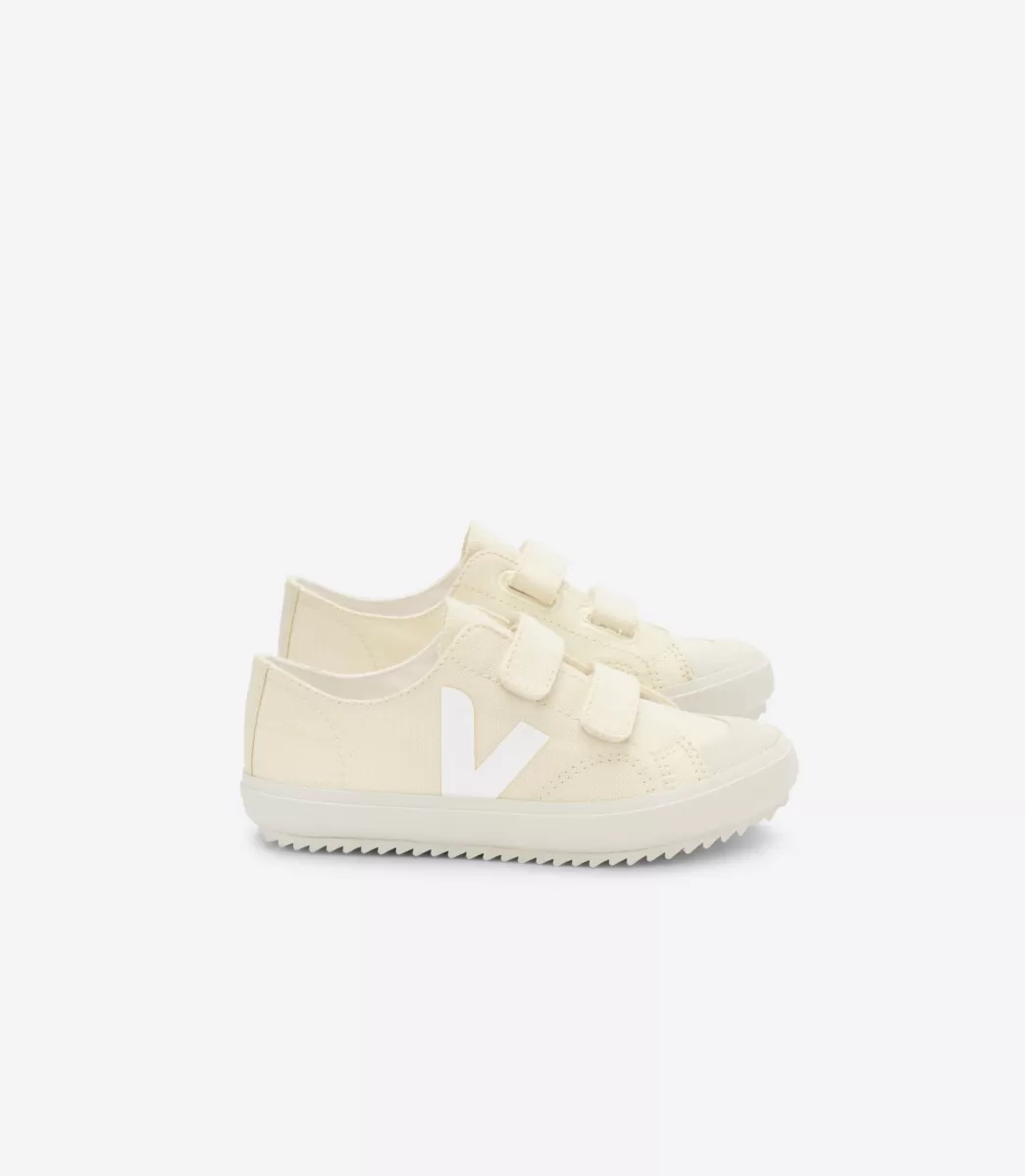 VEJA OLLIE CANVAS BUTTER WHITE< Criança | Vegan