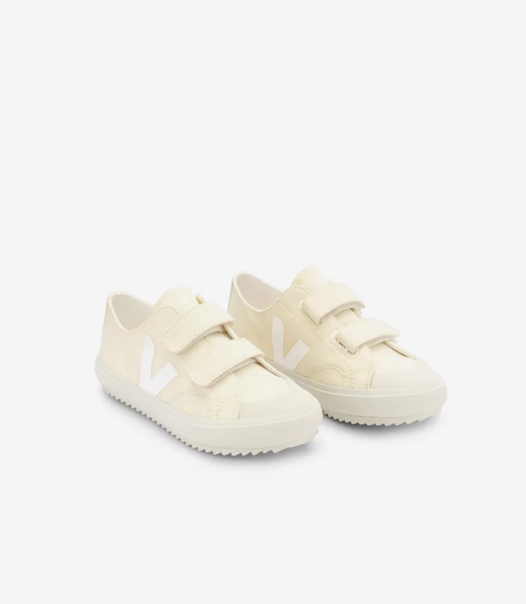 VEJA OLLIE CANVAS BUTTER WHITE< Criança | Vegan