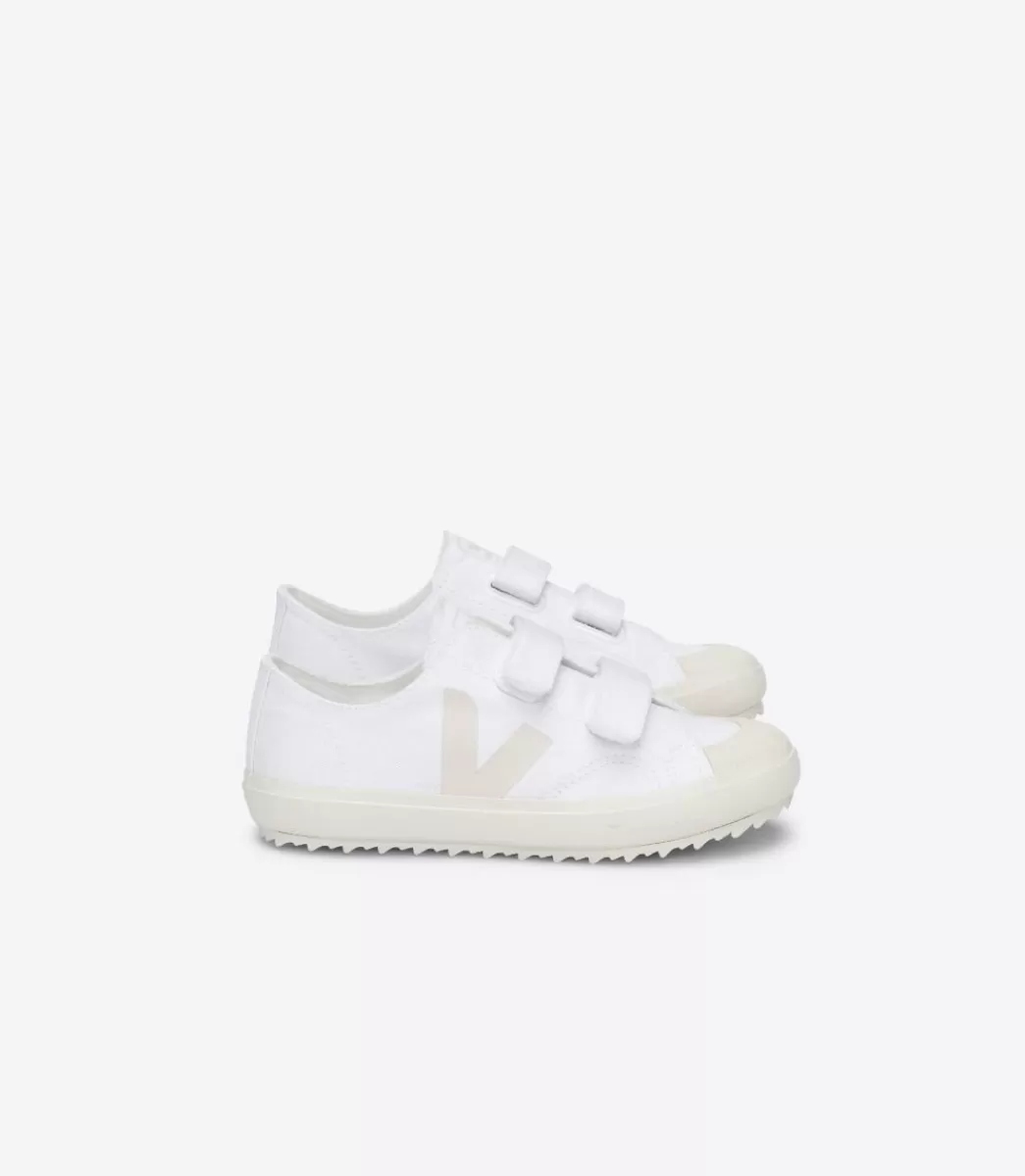 VEJA OLLIE CANVAS WHITE PIERRE< Criança | Vegan