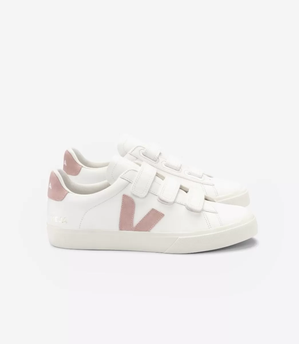 VEJA RECIFE CHROMEFREE LEATHER WHITE BABE< Adulto