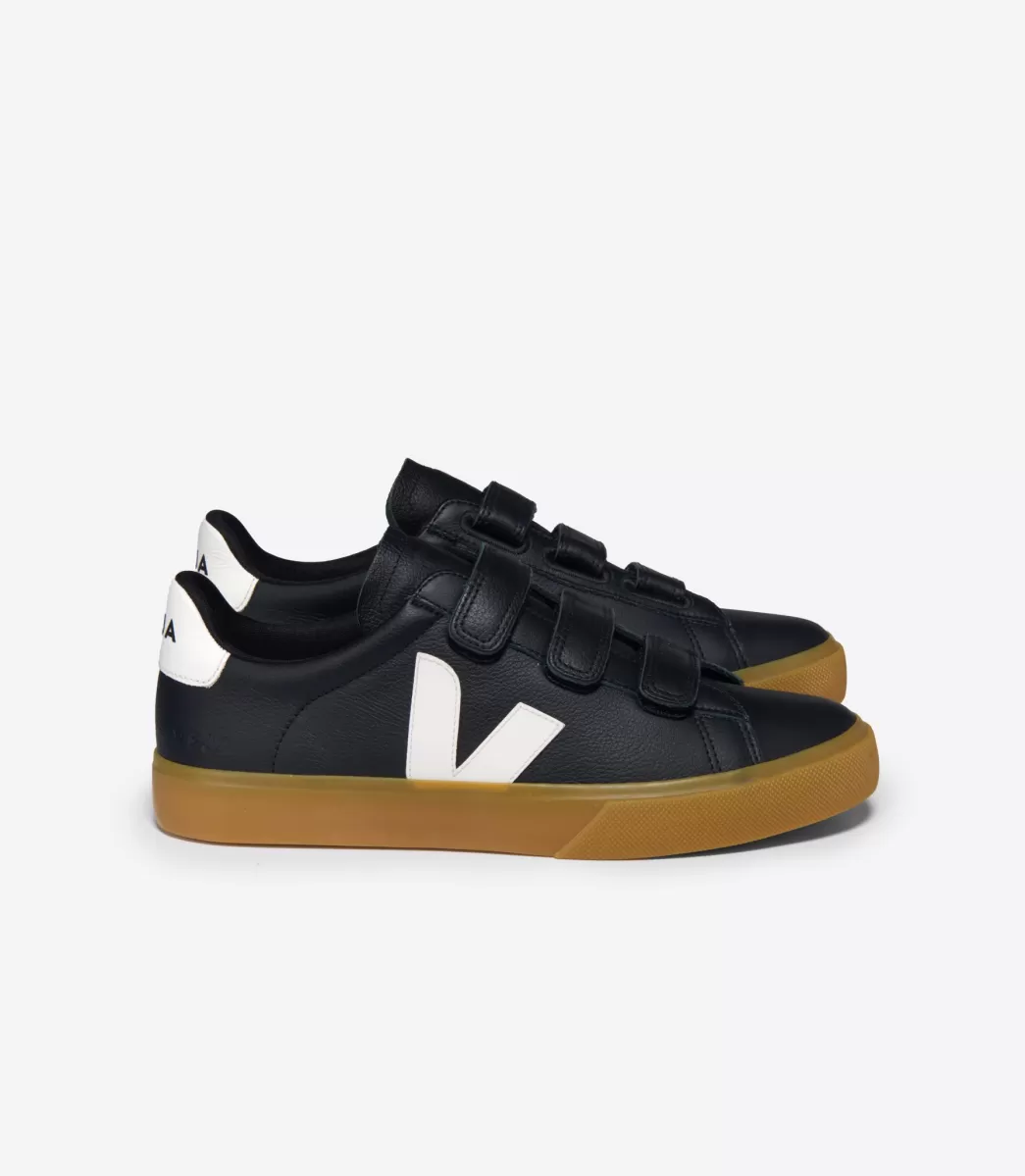 VEJA RECIFE LEATHER BLACK WHITE<MULHER Recife | Recife