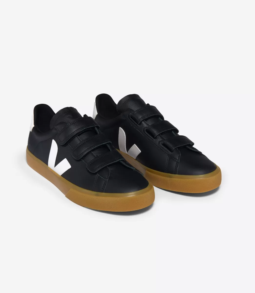 VEJA RECIFE LEATHER BLACK WHITE<MULHER Recife | Recife