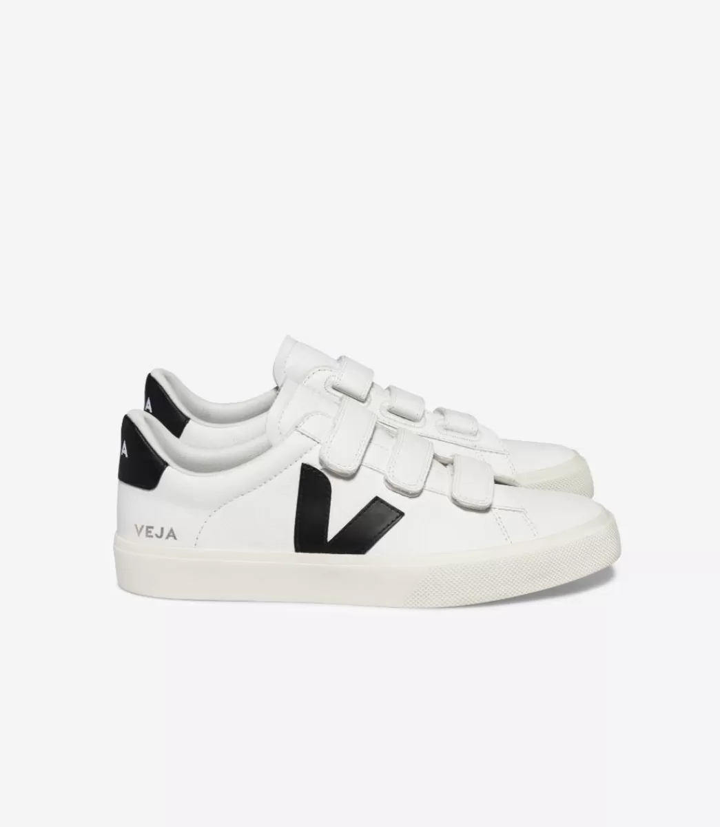 VEJA RECIFE LEATHER WHITE BLACK<MULHER Recife | Recife