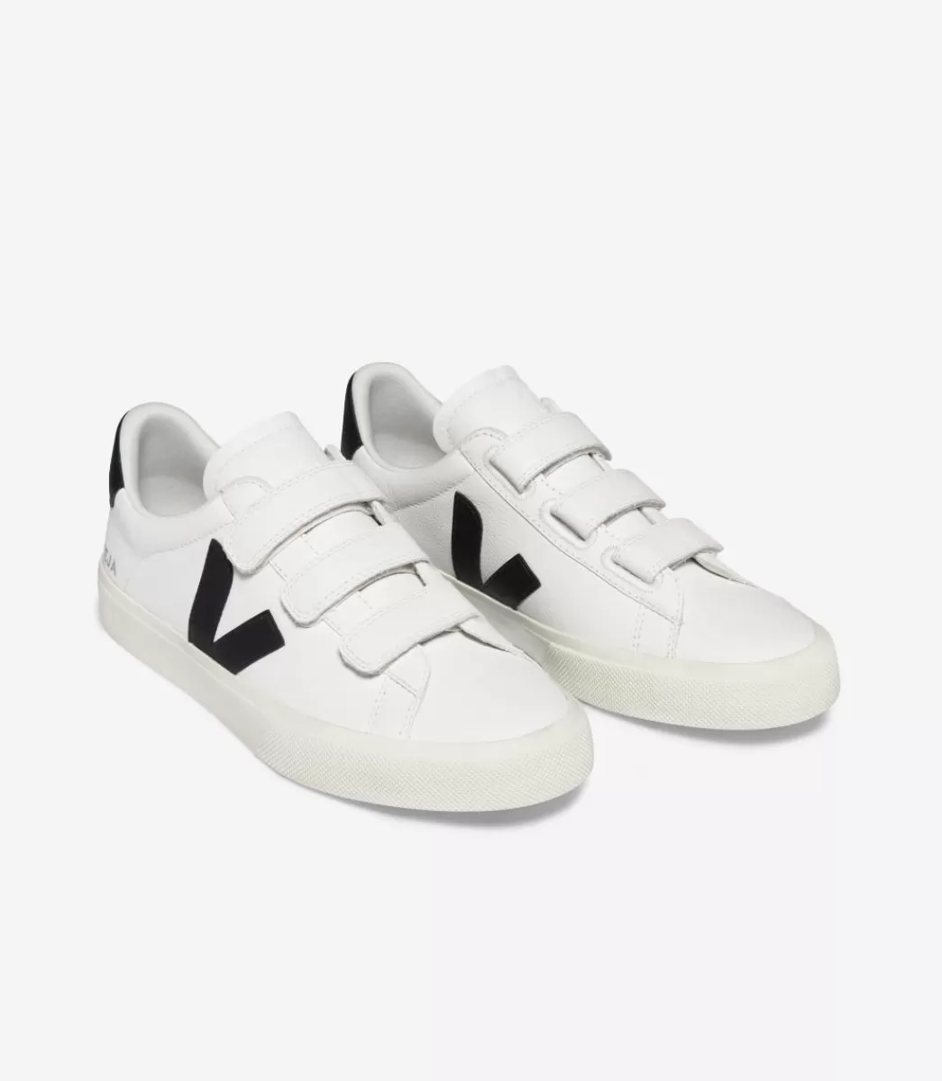 VEJA RECIFE LEATHER WHITE BLACK<MULHER Recife | Recife