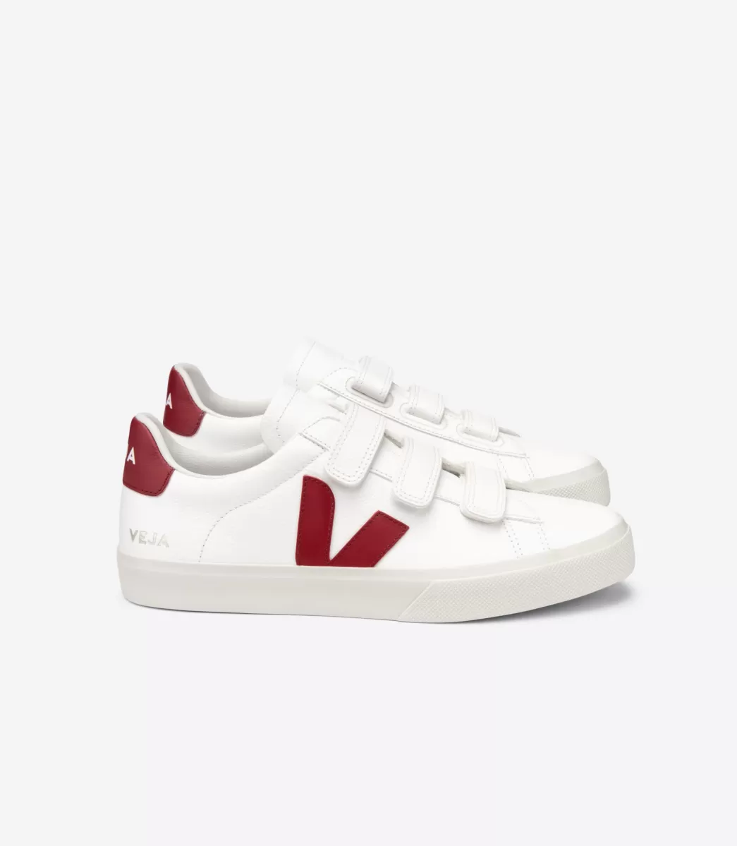 VEJA RECIFE LEATHER WHITE MARSALA<MULHER Recife | Recife