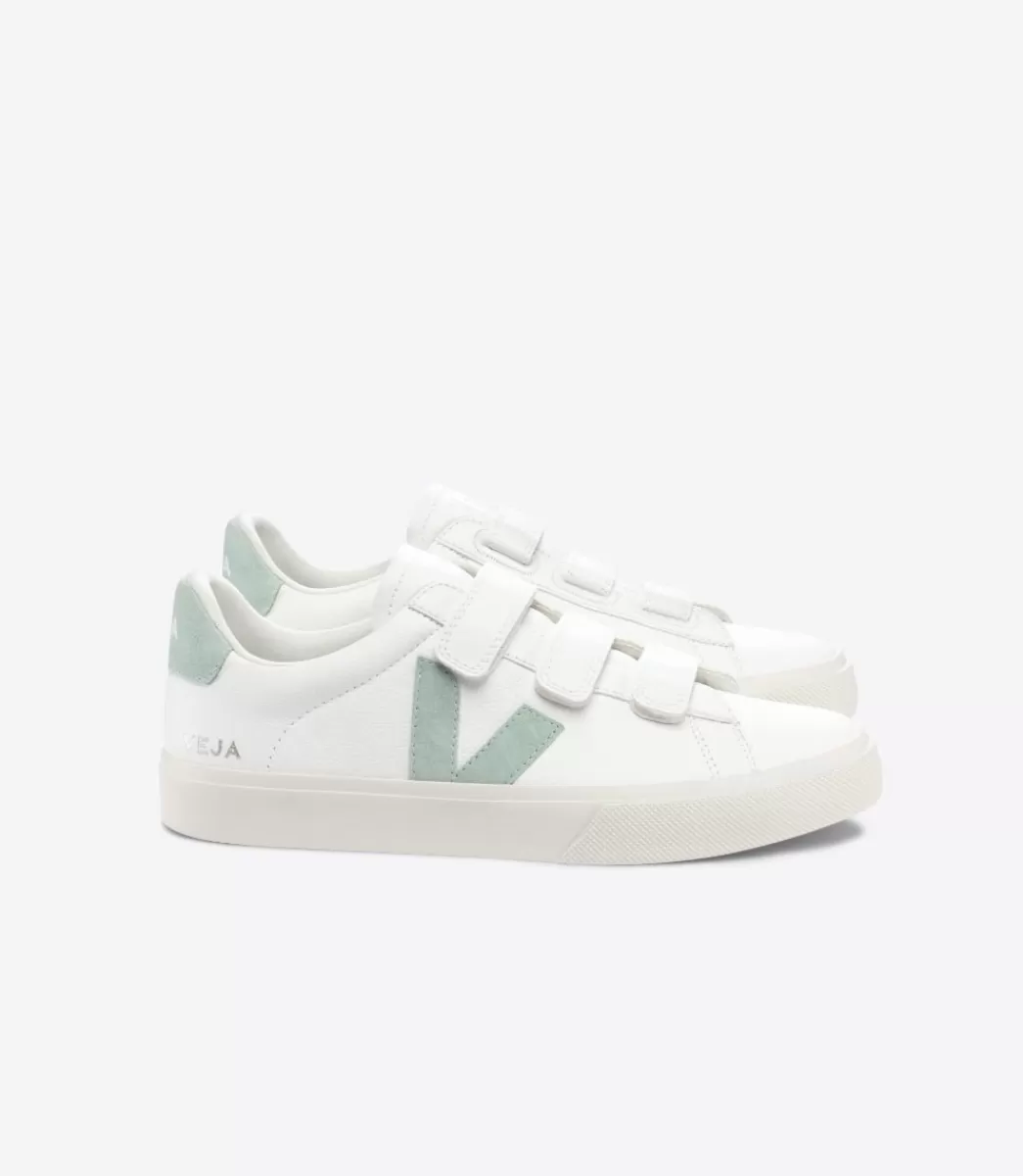 VEJA RECIFE LEATHER WHITE MATCHA<MULHER Recife | Recife