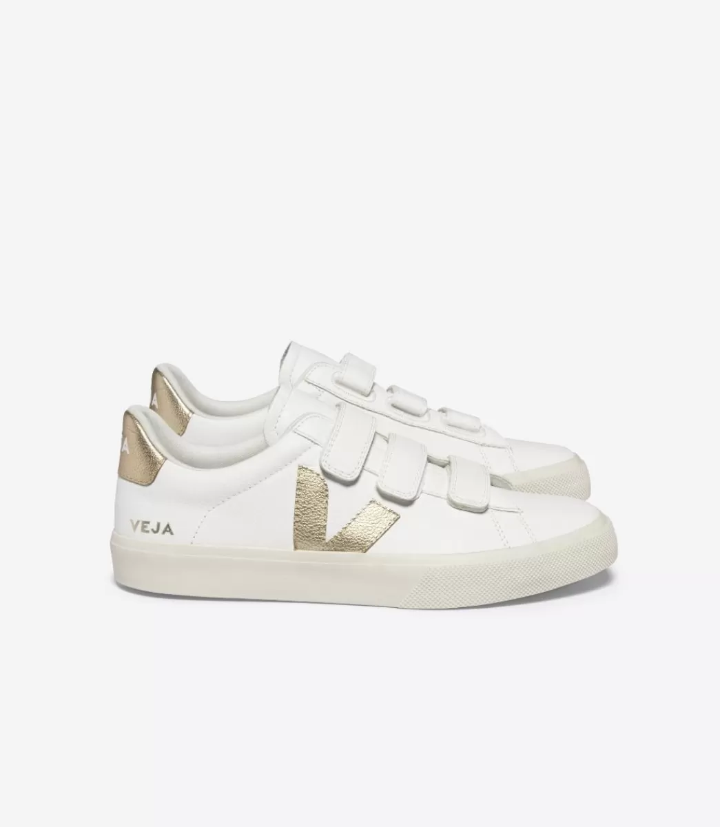 VEJA RECIFE LEATHER WHITE PLATINE<MULHER Recife