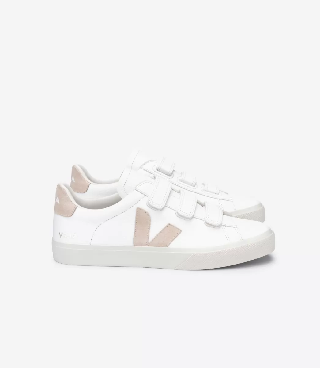 VEJA RECIFE LEATHER WHITE SABLE< Adulto