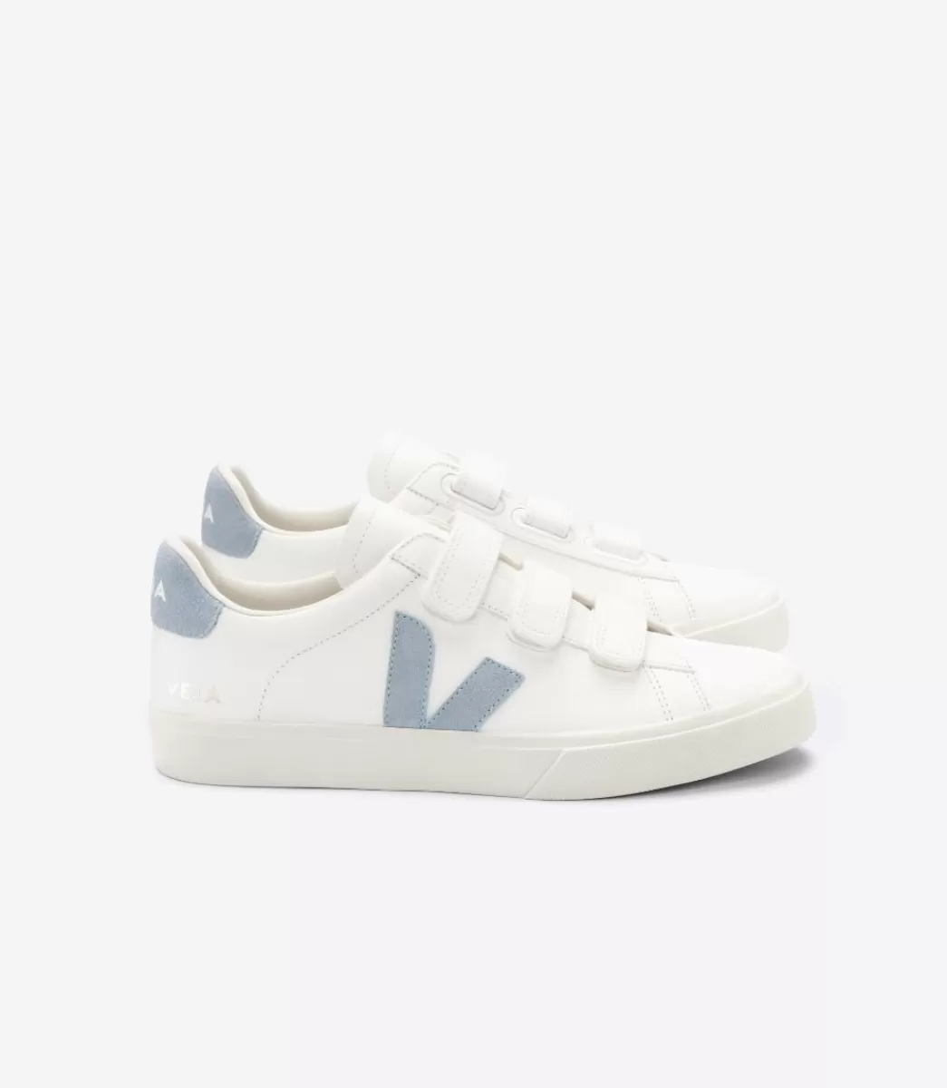 VEJA RECIFE LEATHER WHITE STEEL<MULHER Recife | Recife