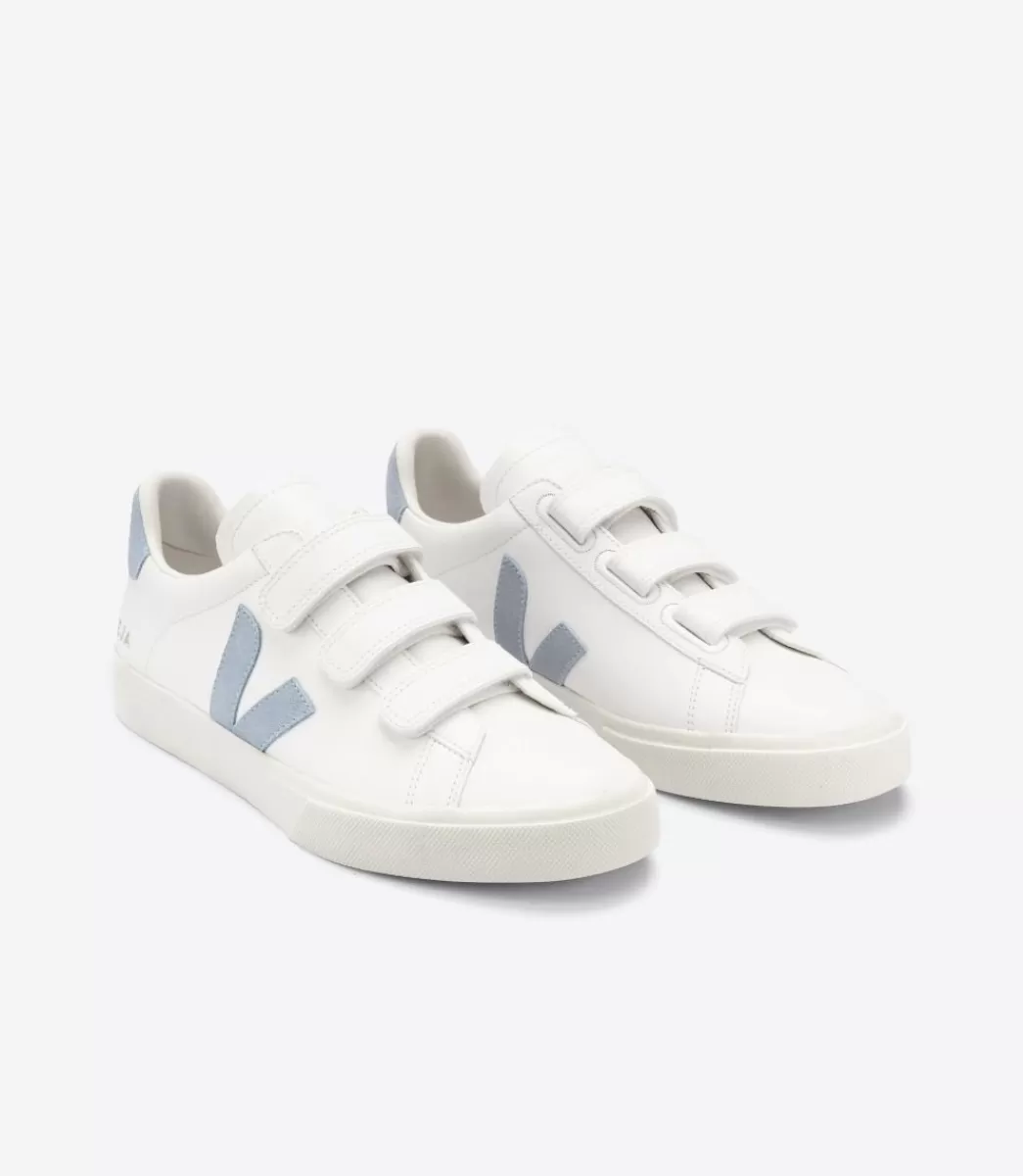 VEJA RECIFE LEATHER WHITE STEEL<MULHER Recife | Recife