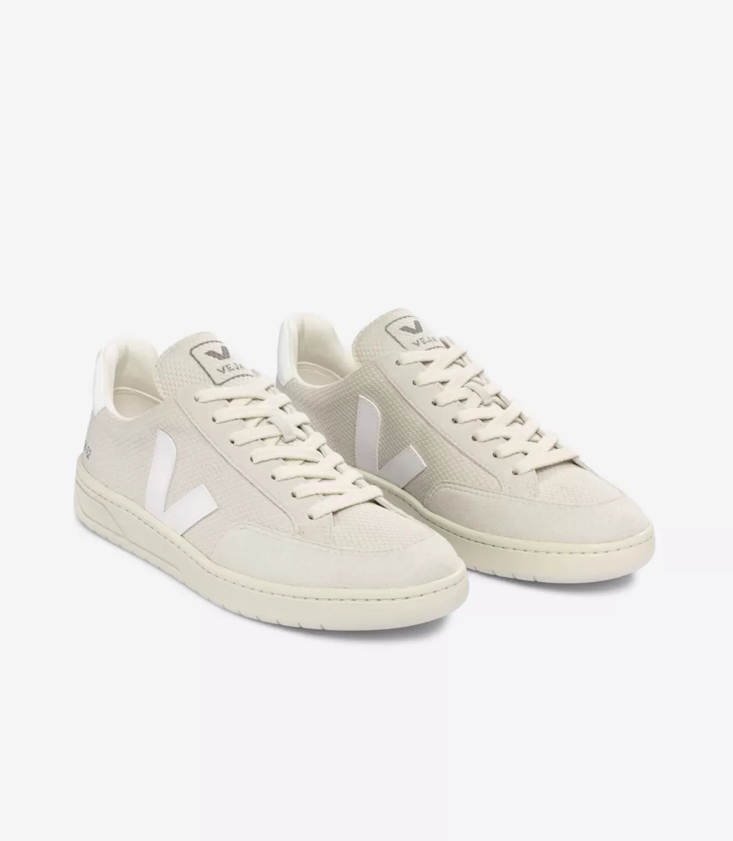 VEJA V-12 ALVEOMESH NATURAL WHITE<MULHER Adulto | Vegan