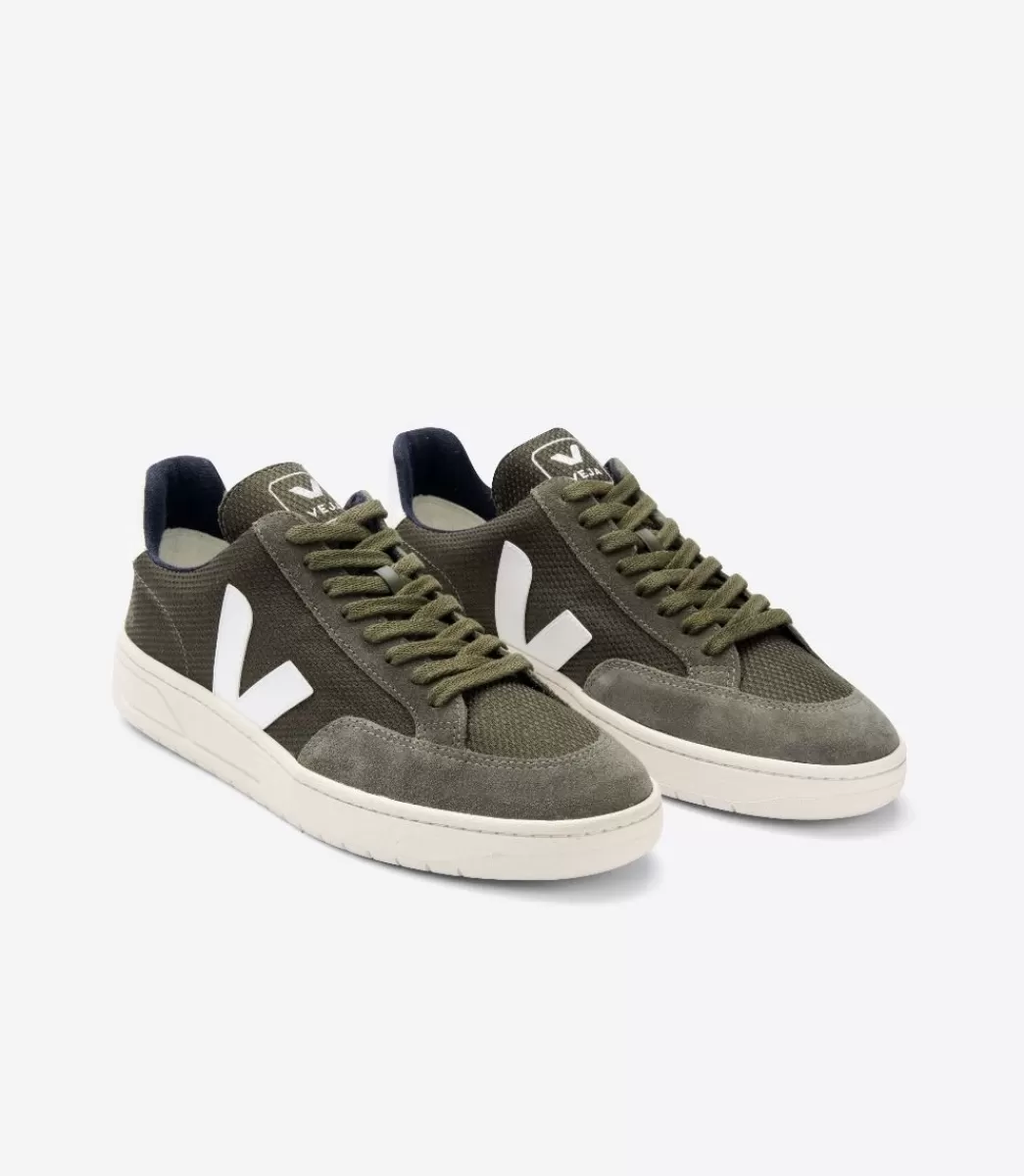 VEJA V-12 B-MESH OLIVE WHITE< Adulto