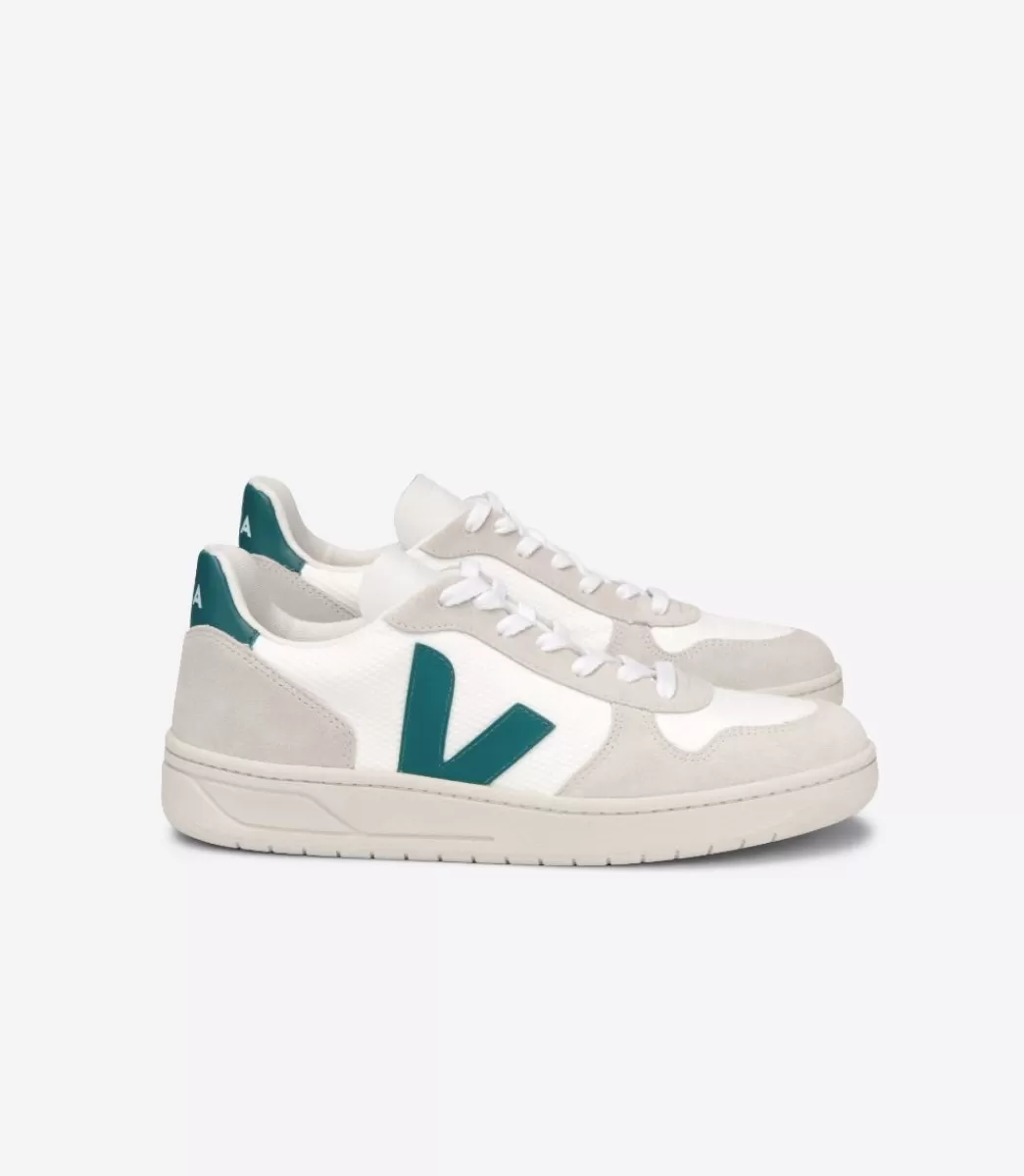 VEJA V-10 B-MESH WHITE BRITTANY<MULHER V-10 | V-10