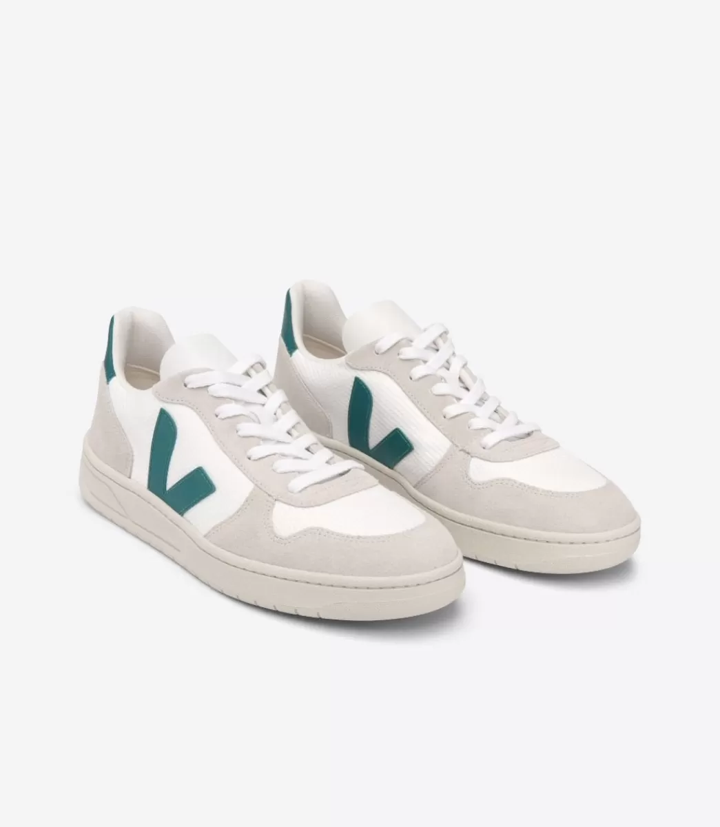 VEJA V-10 B-MESH WHITE BRITTANY<MULHER V-10 | V-10