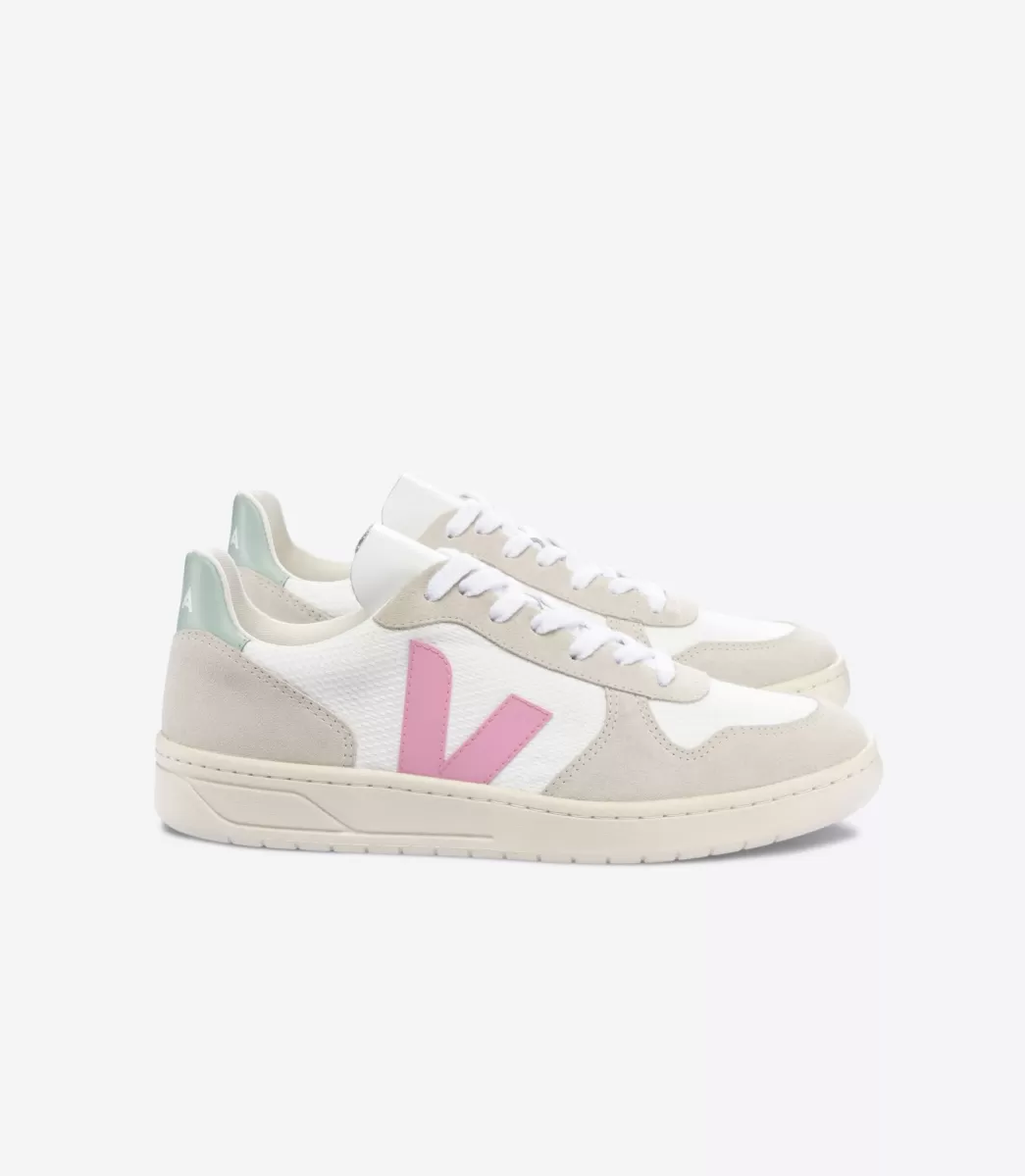 VEJA V-10 B-MESH WHITE GUIMAUVE MATCHA< Adulto