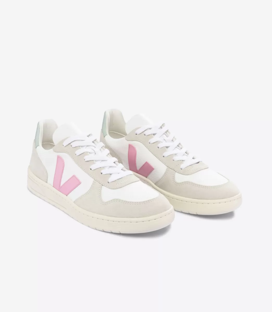 VEJA V-10 B-MESH WHITE GUIMAUVE MATCHA< Adulto