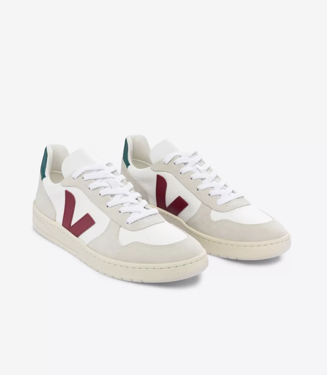 VEJA V-10 B-MESH WHITE MARSALA BRITTANY< Adulto