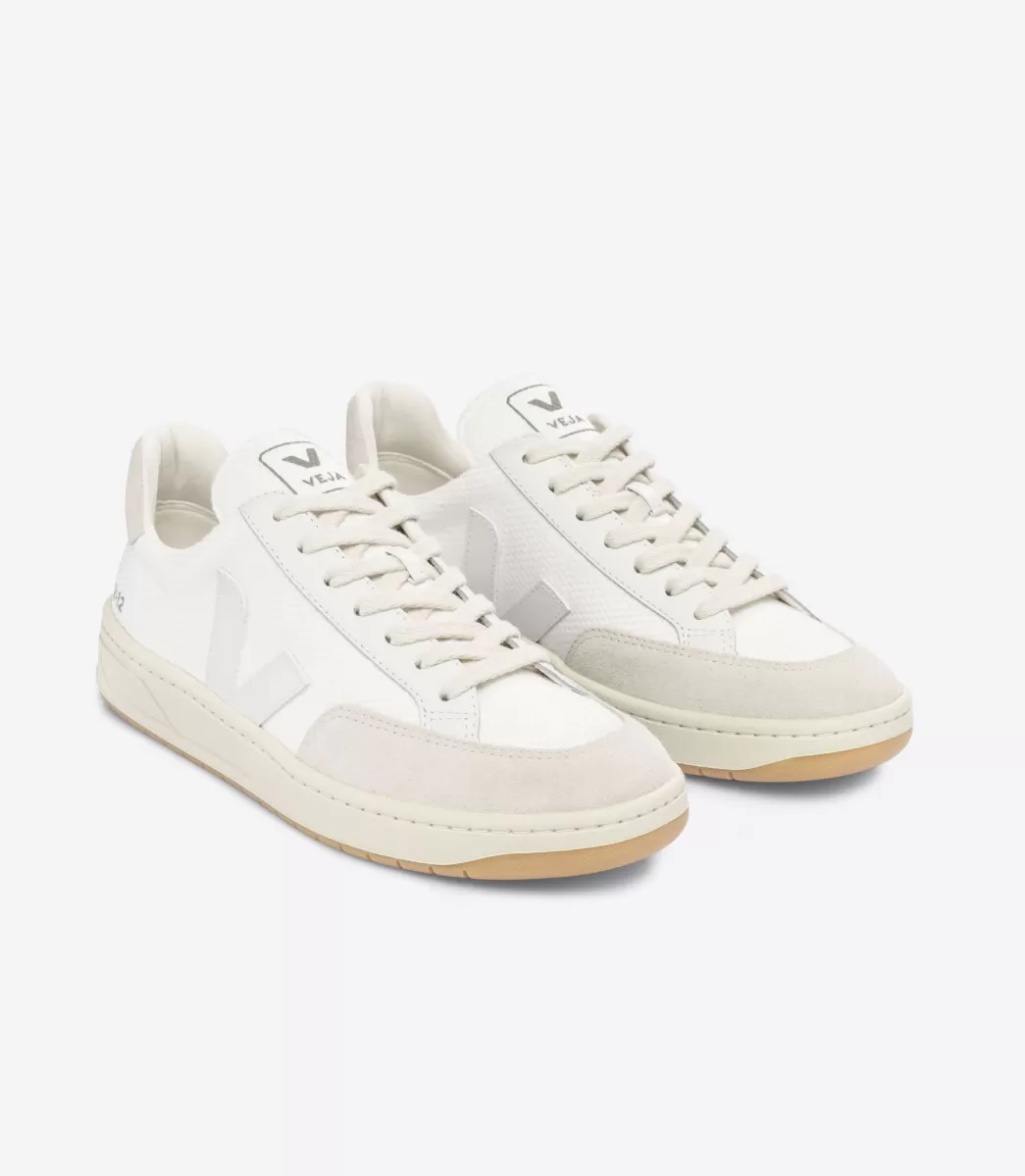 VEJA V-12 B-MESH WHITE NATURAL<MULHER V-12 | V-12