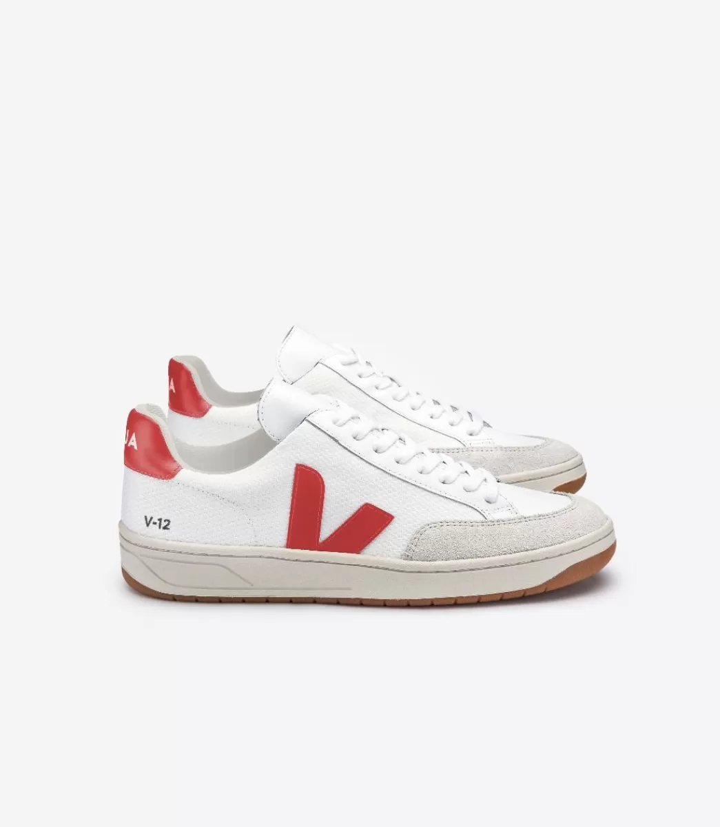 VEJA V-12 B-MESH WHITE PEKIN< Adulto