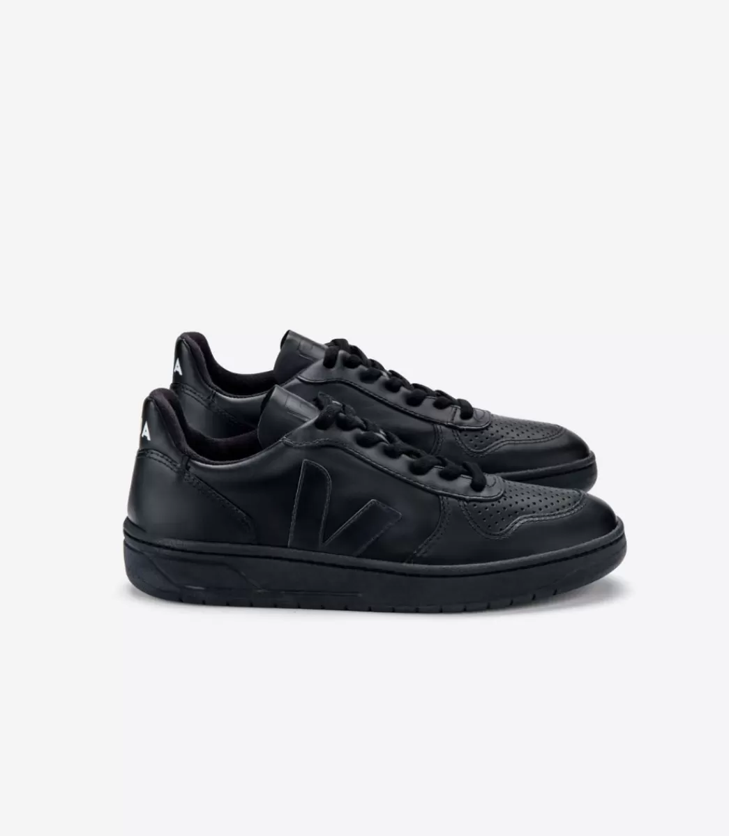 VEJA V-10 CWL BLACK BLACK SOLE<MULHER Adulto | Vegan