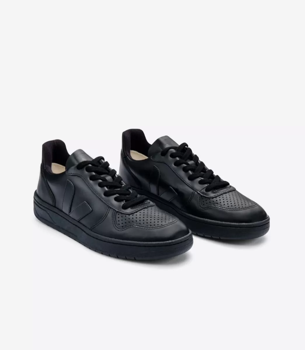 VEJA V-10 CWL BLACK BLACK SOLE<MULHER Adulto | Vegan