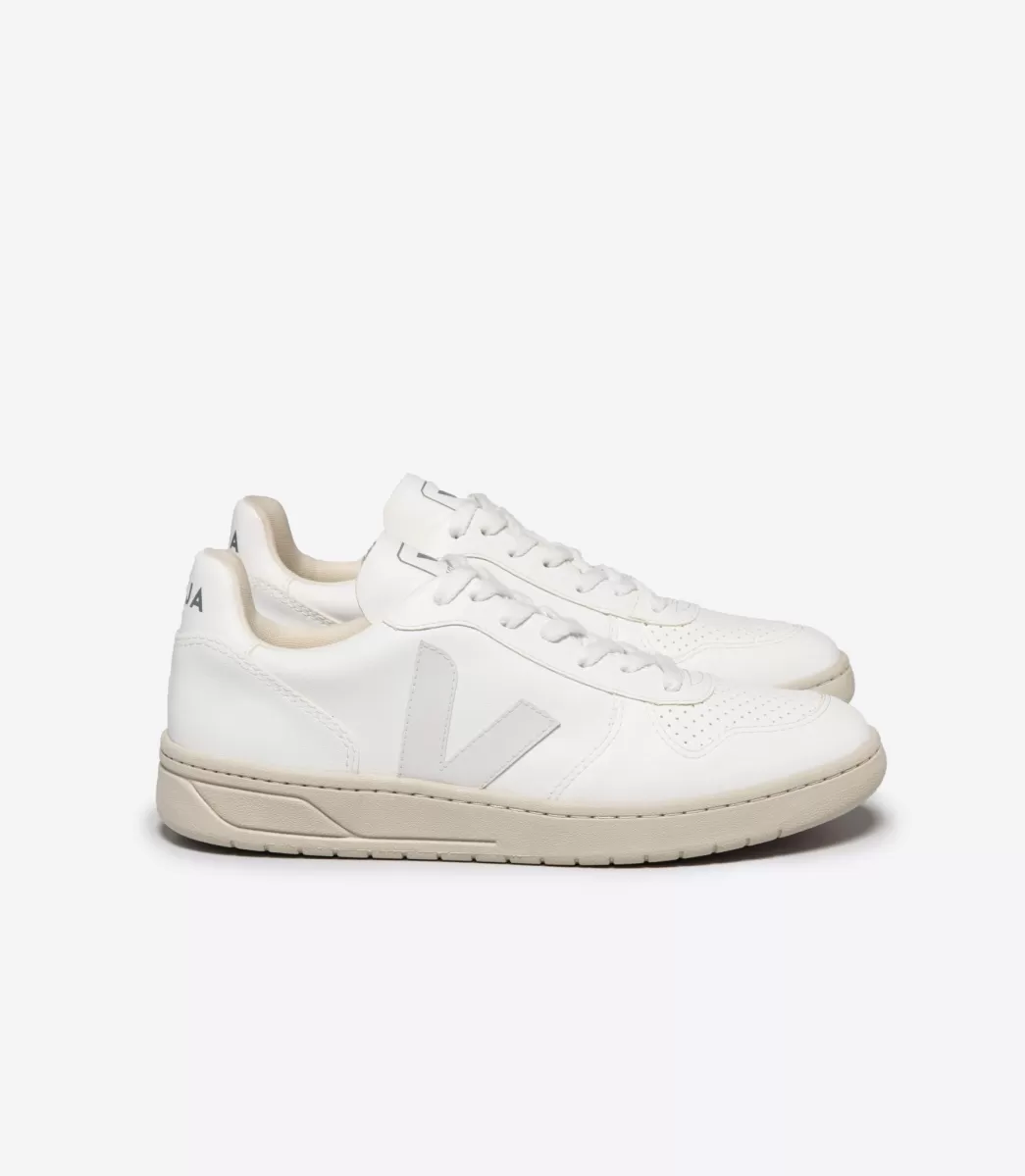 VEJA V-10 CWL FULL WHITE<MULHER Adulto | Vegan