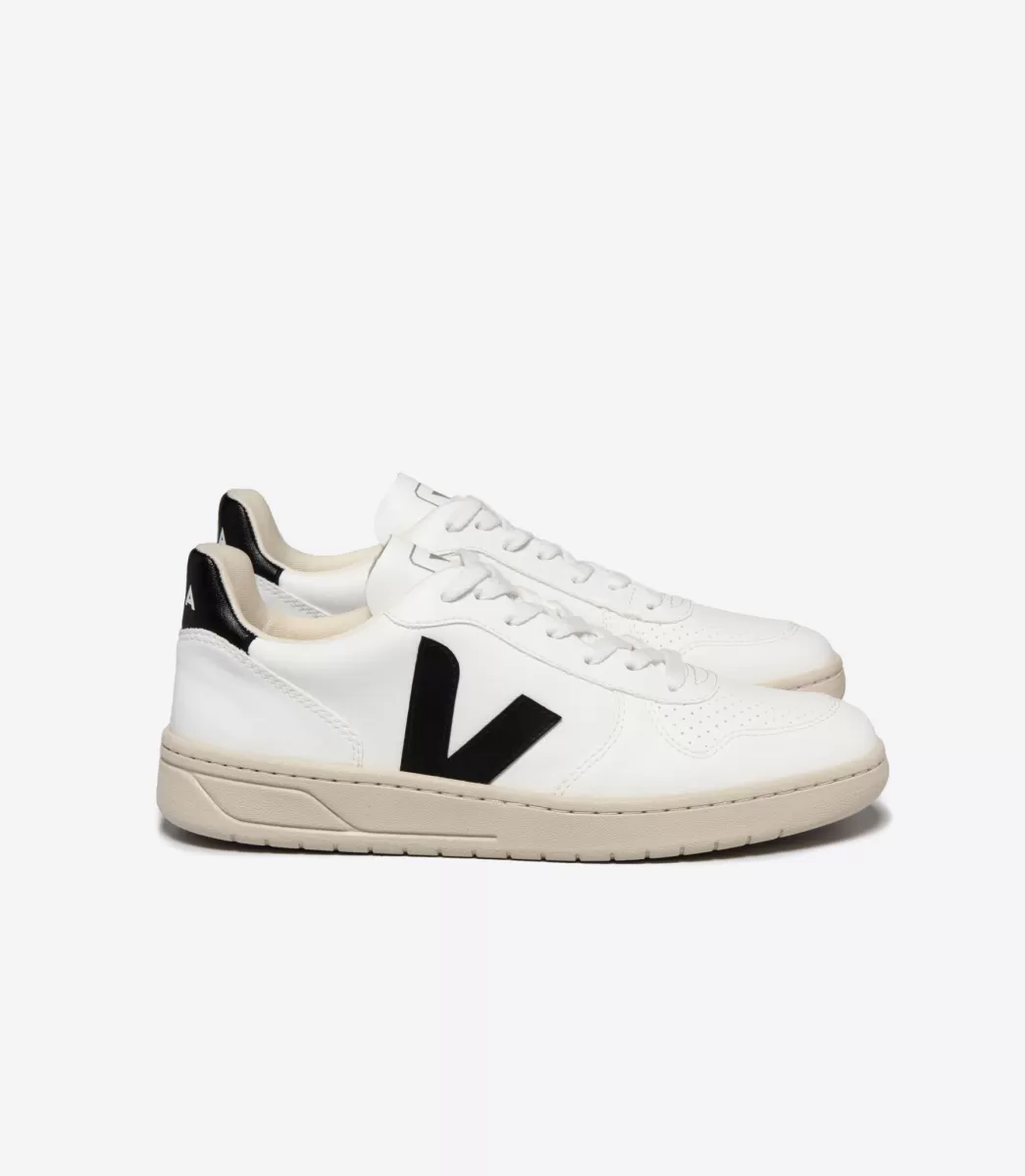 VEJA V-10 CWL WHITE BLACK< Adulto