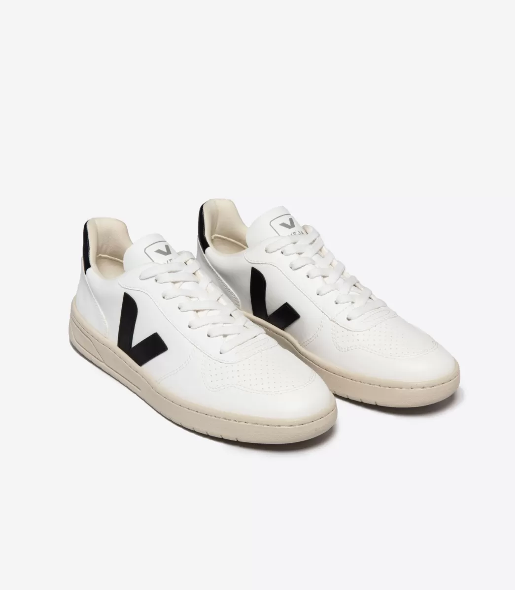 VEJA V-10 CWL WHITE BLACK< Adulto