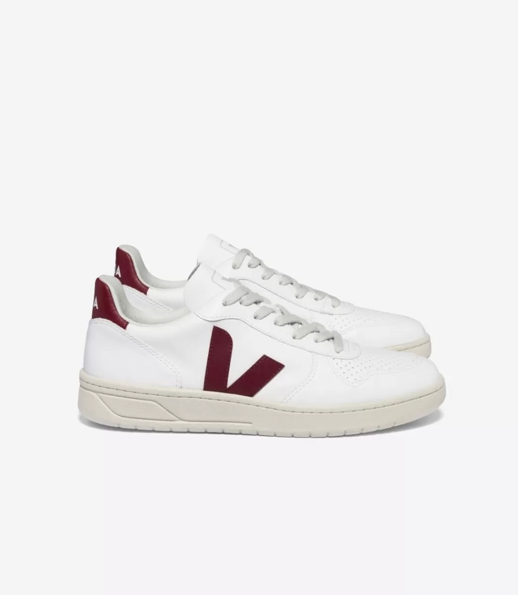 VEJA V-10 CWL WHITE MARSALA<MULHER Adulto | Vegan