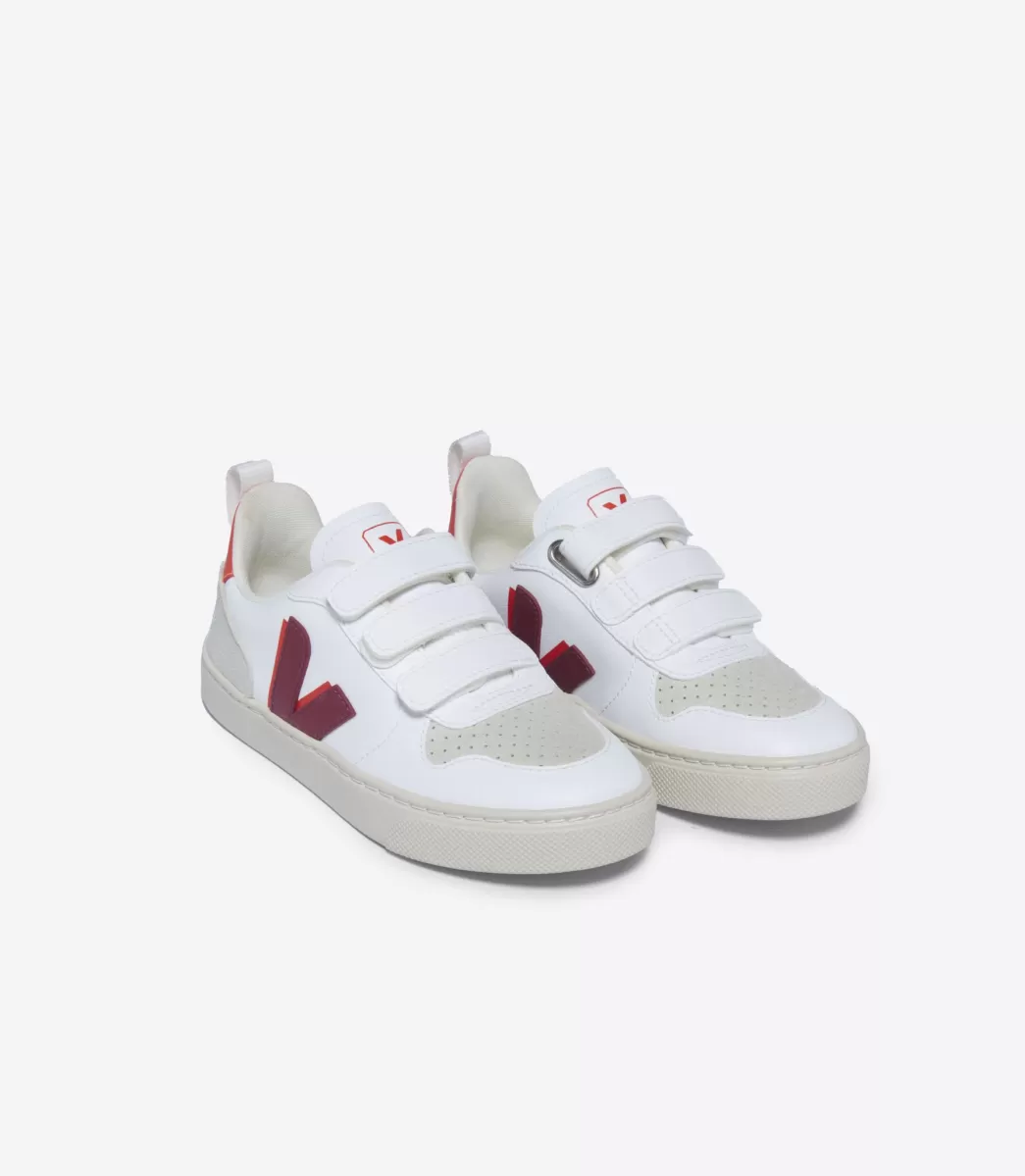 VEJA V-10 CWL WHITE MARSALA ORANGE FLUO< Criança | Vegan