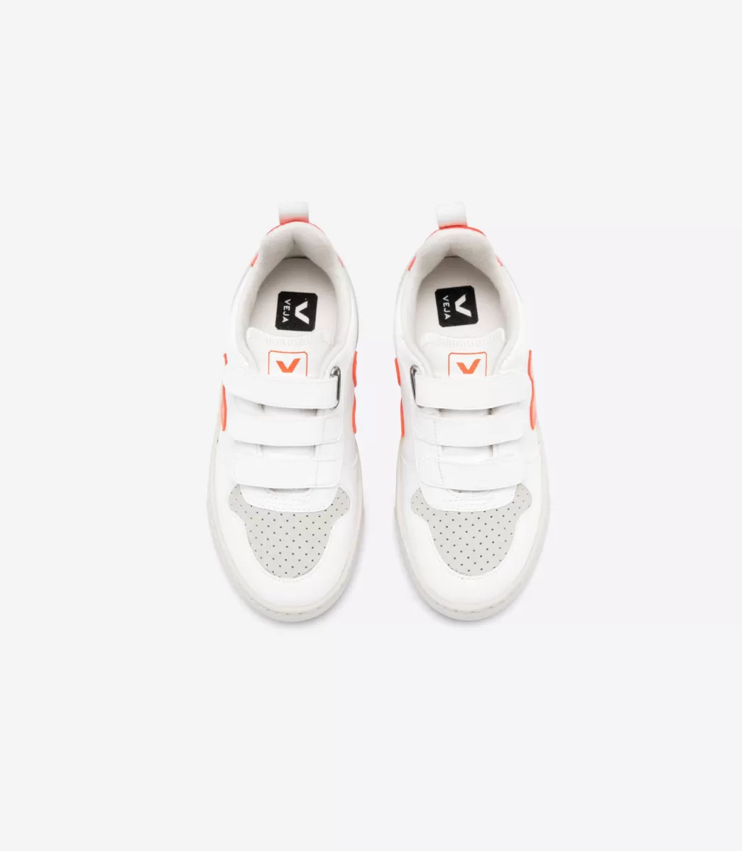 VEJA V-10 CWL WHITE ORANGE FLUO<Crianças Crianças