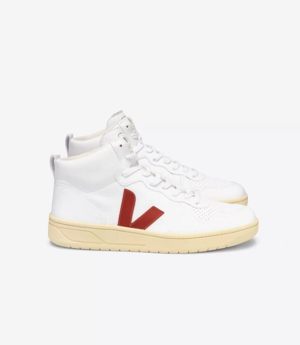 VEJA V-15 CWL WHITE ROUILLE BUTTER SOLE< Adulto