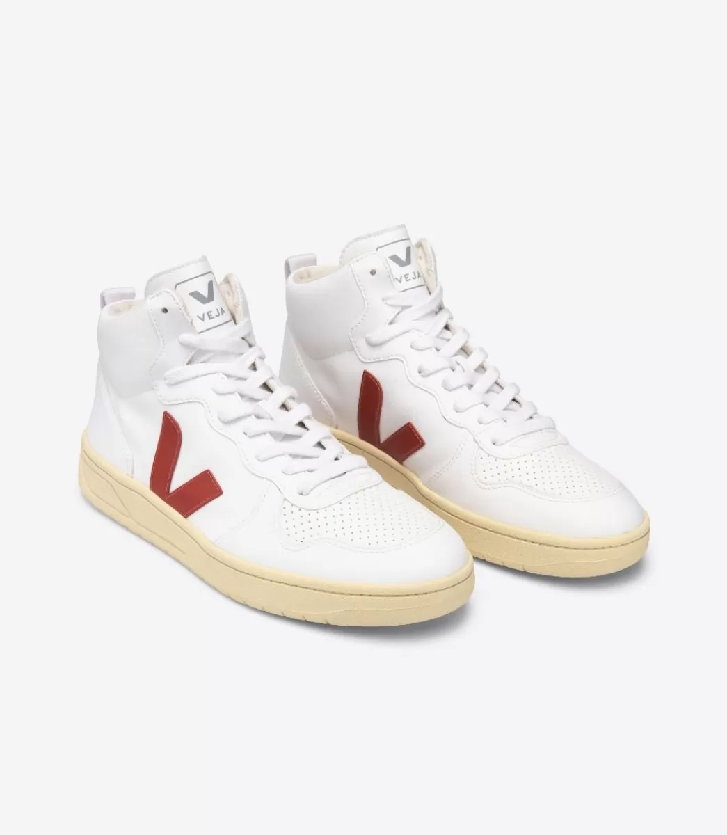 VEJA V-15 CWL WHITE ROUILLE BUTTER SOLE< Adulto