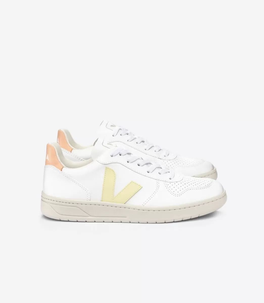 VEJA V-10 CWL WHITE SUN PEACH<MULHER Adulto | Vegan