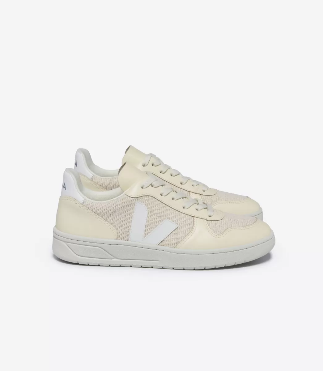 VEJA V-10 J-MESH JUTE WHITE<MULHER V-10 | V-10