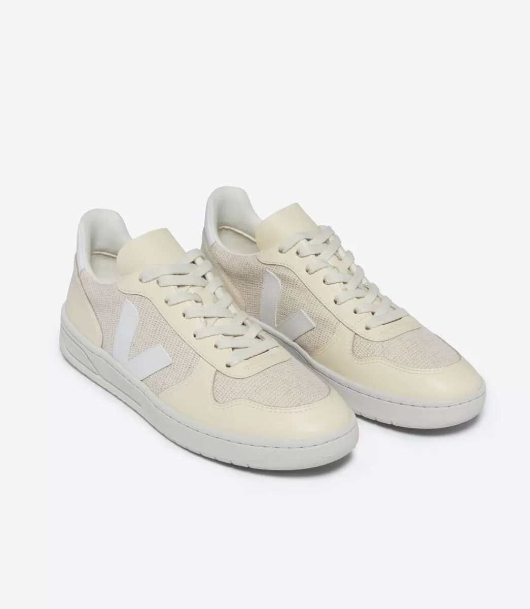 VEJA V-10 J-MESH JUTE WHITE<MULHER V-10 | V-10