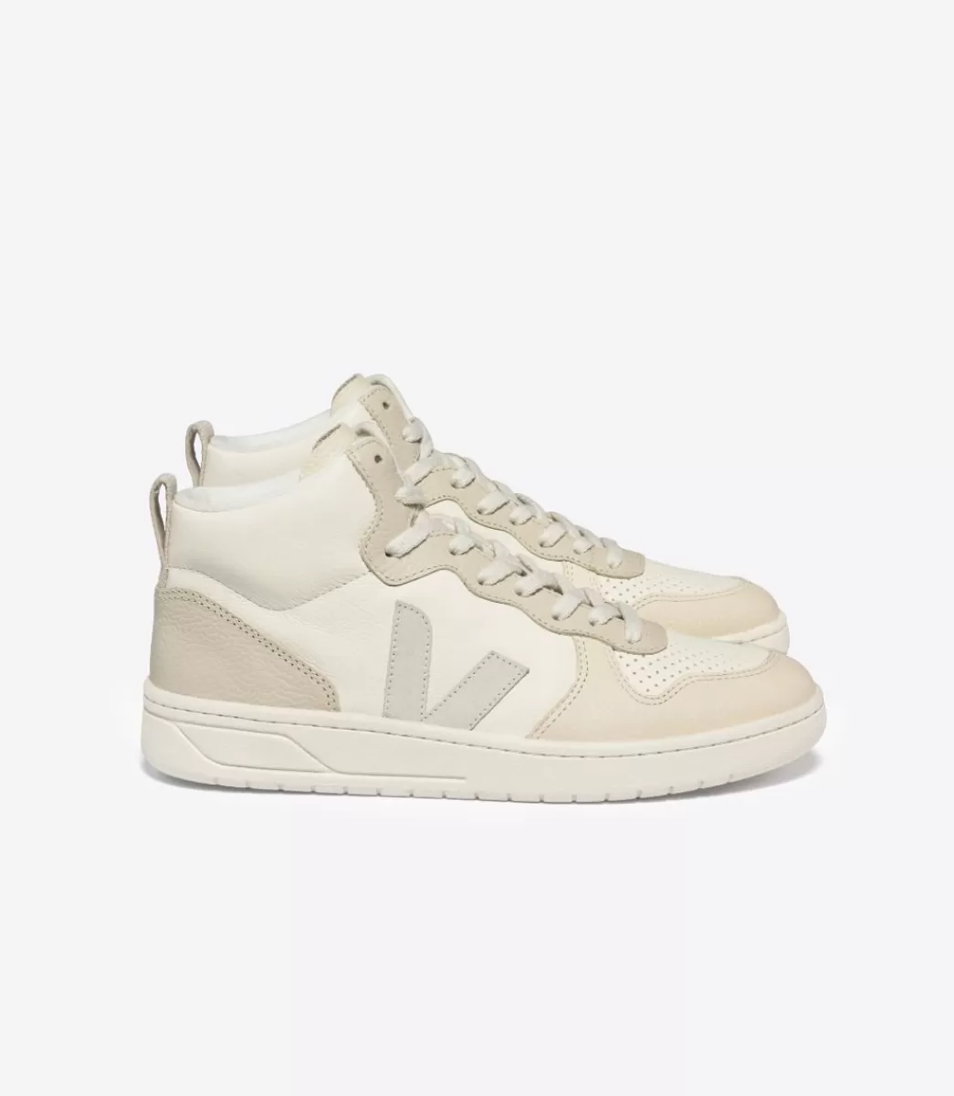 VEJA V-15 LEATHER CASHEW PIERRE MULTICO<MULHER V-15 | V-15