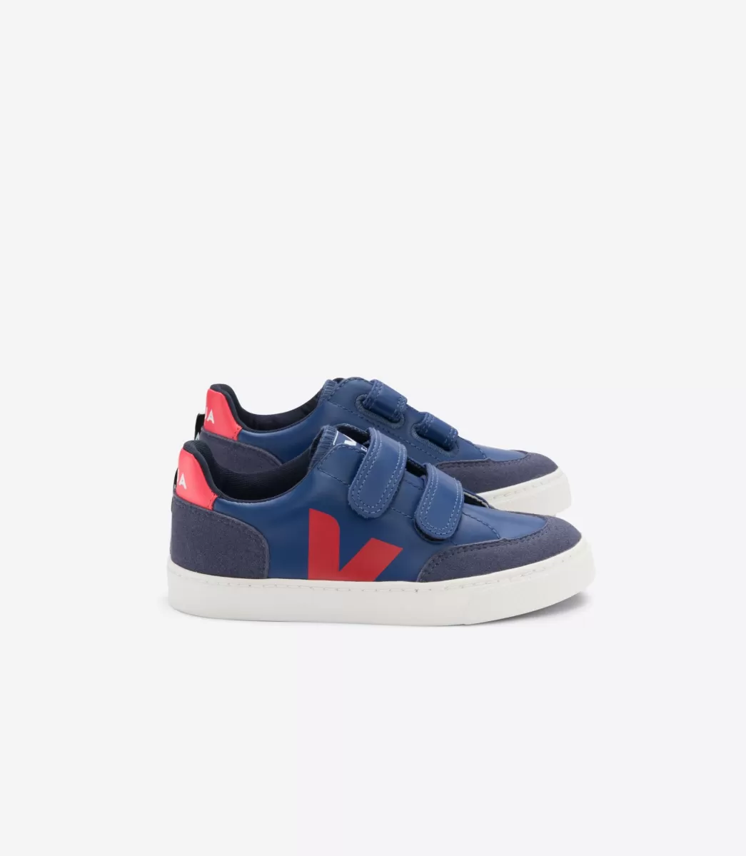 VEJA V-12 LEATHER COBALT PEKIN<Crianças Crianças