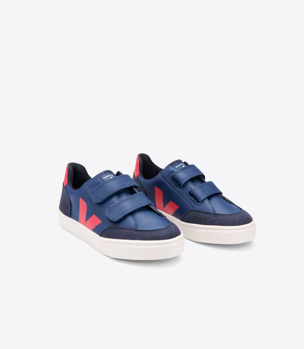 VEJA V-12 LEATHER COBALT PEKIN<Crianças Crianças