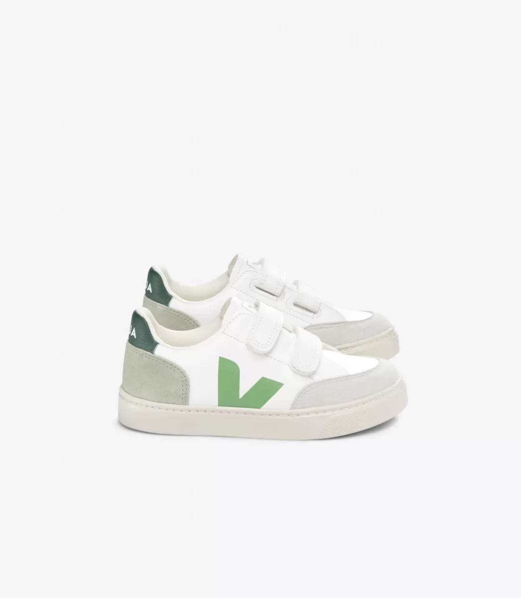 VEJA V-12 LEATHER EXTRA WHITE MULTICO CLAY< V-12