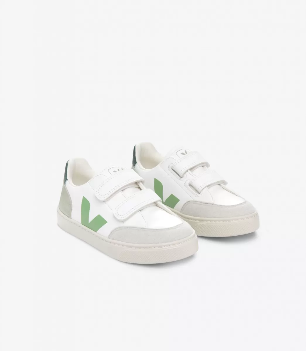 VEJA V-12 LEATHER EXTRA WHITE MULTICO CLAY< V-12