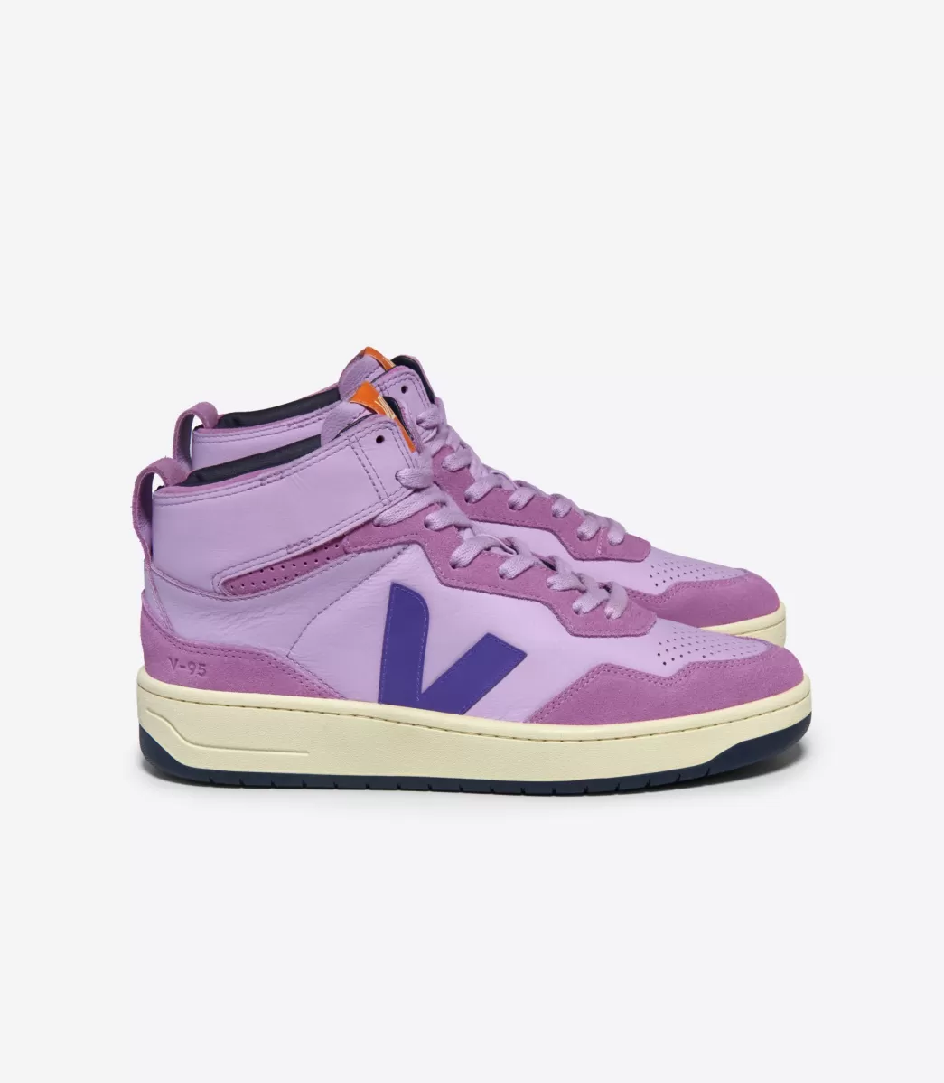 VEJA V-95 LEATHER ORCHID PURPLE<MULHER V-95