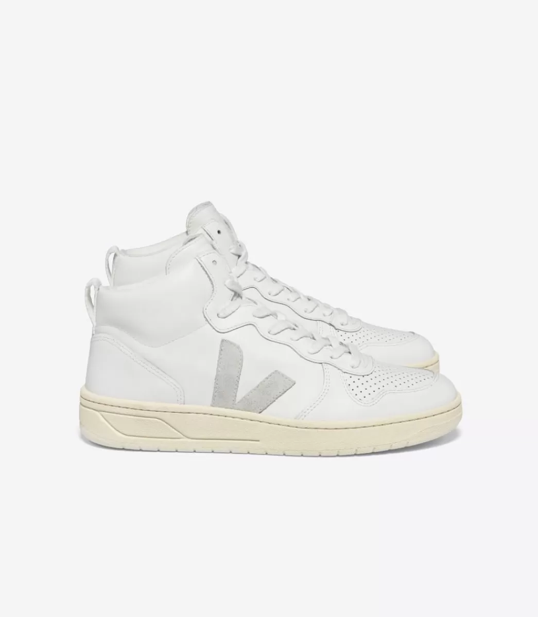 VEJA V-15 LEATHER WHITE<MULHER V-15 | V-15