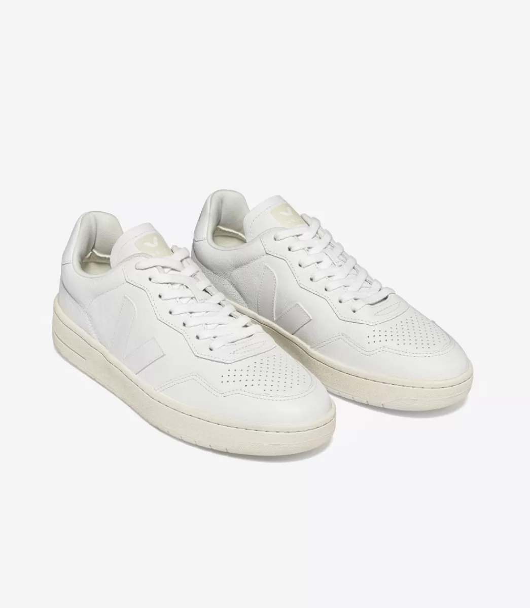 VEJA V-90 LEATHER WHITE<MULHER V-90 | V-90