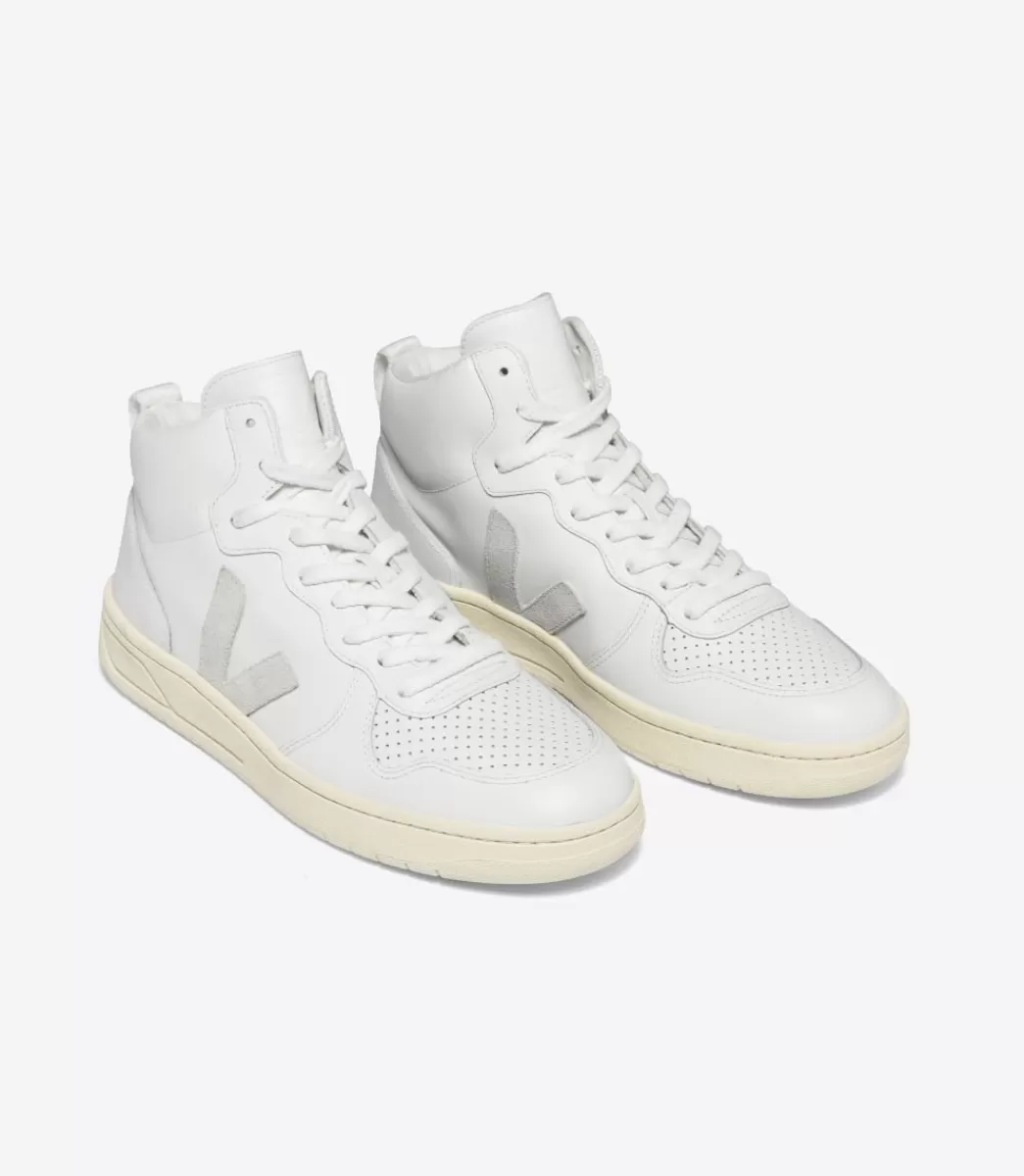 VEJA V-15 LEATHER WHITE<MULHER V-15 | V-15