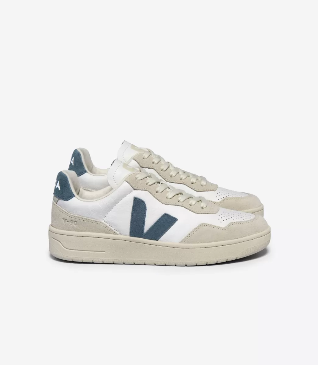 VEJA V-90 LEATHER WHITE CALIFORNIA<MULHER V-90 | V-90