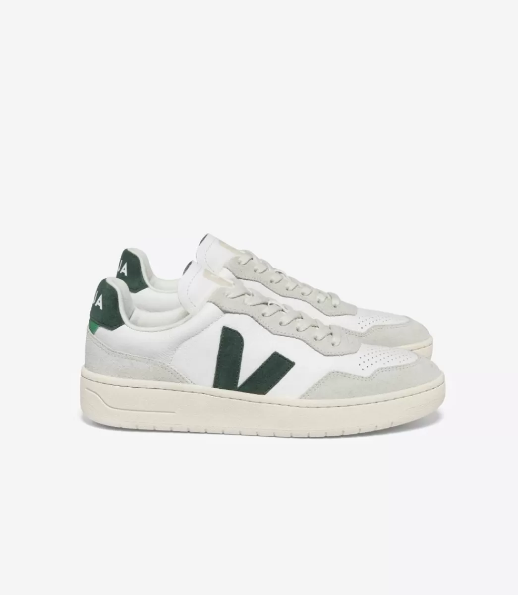 VEJA V-90 LEATHER WHITE CYPRUS<MULHER V-90 | V-90