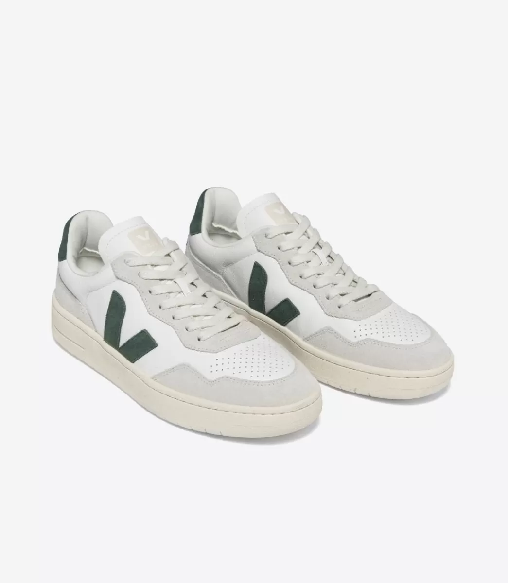 VEJA V-90 LEATHER WHITE CYPRUS<MULHER V-90 | V-90