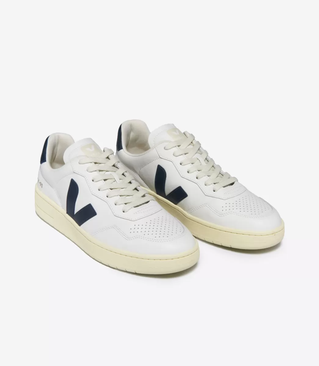 VEJA V-90 LEATHER WHITE NAUTICO<MULHER V-90 | V-90